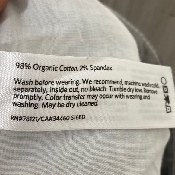 Eileen Fisher | Light Gray Mid-Rise Tampered Ankle Organic Cotton Jeans - Picture 7 of 7